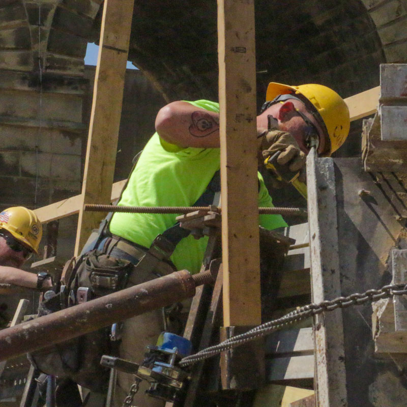 Man working on a job site